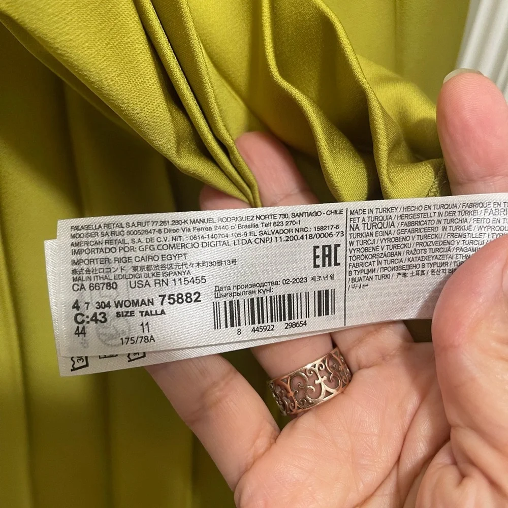 Mango PLEATED ASYMMETRIC SKIRT - Picture 7 of 8